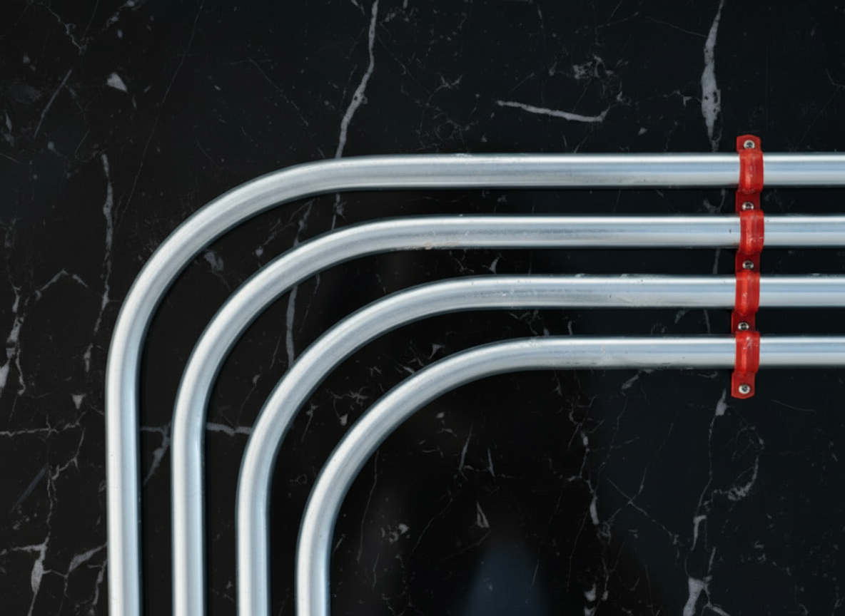 Sanitärinstallateur arbeitet am Hauswasseranschluss in Gießen – fachgerechte Planung und sichere Installation der Hauptleitung.